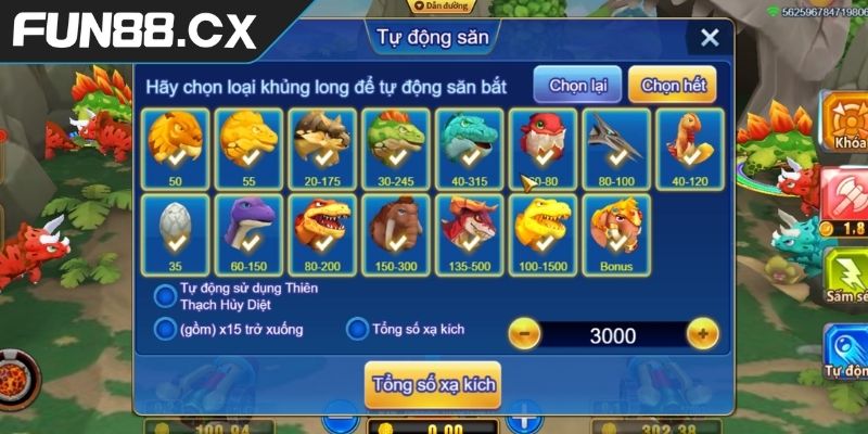 Bắn Khủng Long FUN88 Hòa Mình Vào Thế Giới Săn Bắn Cổ Đại 2 Khai phá sức mạnh ẩn giấu của bắn Khủng Long FUN88
